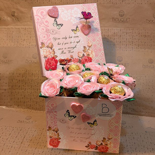 Bouquet Mariposas Rosas